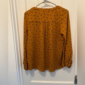 Nadine West Top Orange Polka Dot Retro Vintage